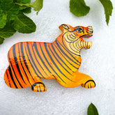 Craftooba Souvenir Wooden Tiger Cut-Out Fridge Magnet | Hand Crafted |