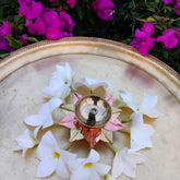 Craftooba Copper & Brass Lotus Petals Diya � Single Pack Premium Pooja Diya for Diwali, Navratri, Dussehra & Mandir | Elegant Festive Gift Box