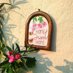 Craftooba Hand Crafted Embroidered Artwork | Crafted by Rural Bengal Women | Wooden U-Frame for Wall & Shelf Décor