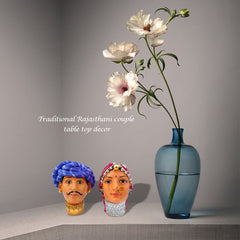 Traditional Rajasthani Couple Table Top Decor