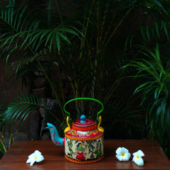 Craftooba Hand painted Radha Krishna Kettle