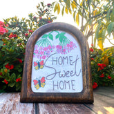 Craftooba Hand Crafted Embroidered Artwork | Crafted by Rural Bengal Women | Wooden U-Frame for Wall & Shelf Décor