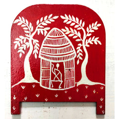 Craftooba Hand-Painted Heritage & Cultural Folk Arch Fridge Magnets (Set of 3) – Traditional Architecture & Folk Art Decorative Accents