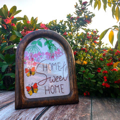 Craftooba Hand Crafted Embroidered Artwork | Crafted by Rural Bengal Women | Wooden U-Frame for Wall & Shelf Décor