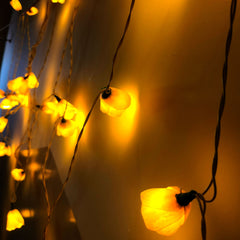 Craftooba Lotus LED String Lights – 10 Meter Silicone Lotus Fairy Lights for Window, Festival, Diwali, Christmas, Wedding, Party & Home Decoration