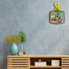 Two women in kitchen wall plate