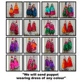 Craftooba Traditional Indian Puppets,Dolls, Vintage Rajasthani,Handmade Gypsy Dolls,String,Bohemian Home