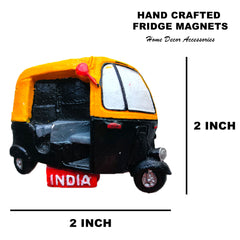 Clay Auto Rickshaw Fridge Magnet – A Mini Tribute to India’s Iconic Ride