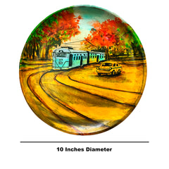 Craftooba Love Wall plate - Transport of Kolkata