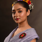 Craftooba PushpaKatha | Gulnaar Rose Embroidered Brooch