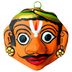 Cheriyal Mask of a Man – Hand Painted (8 x 4 inches)