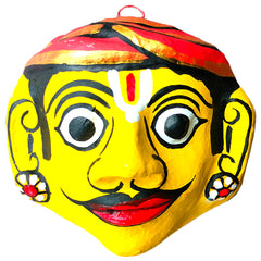 Cheriyal Mask of a Man – Hand Painted (8 x 4 inches)