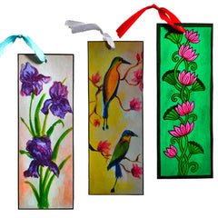 Set of 3 Laminated Art Bookmarks – Prints of Original Paintings