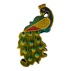 Wooden Peacock Fridge Magnet – Graceful Beauty for Everyday Spaces