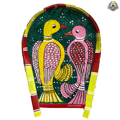 Craftooba Small Hand Painted Soop for Puja – Bamboo Sup, Moram & Kulo for Chhath Puja, Wedding & Mandir Decor – 9 * 7 Inch.