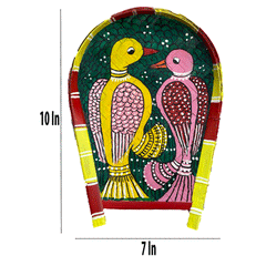 Craftooba Small Hand Painted Soop for Puja – Bamboo Sup, Moram & Kulo for Chhath Puja, Wedding & Mandir Decor – 9 * 7 Inch.