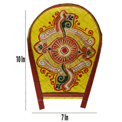 Craftooba Small Hand Painted Soop for Puja – Bamboo Sup, Moram & Kulo for Chhath Puja, Wedding & Mandir Decor – 9 * 7 Inch