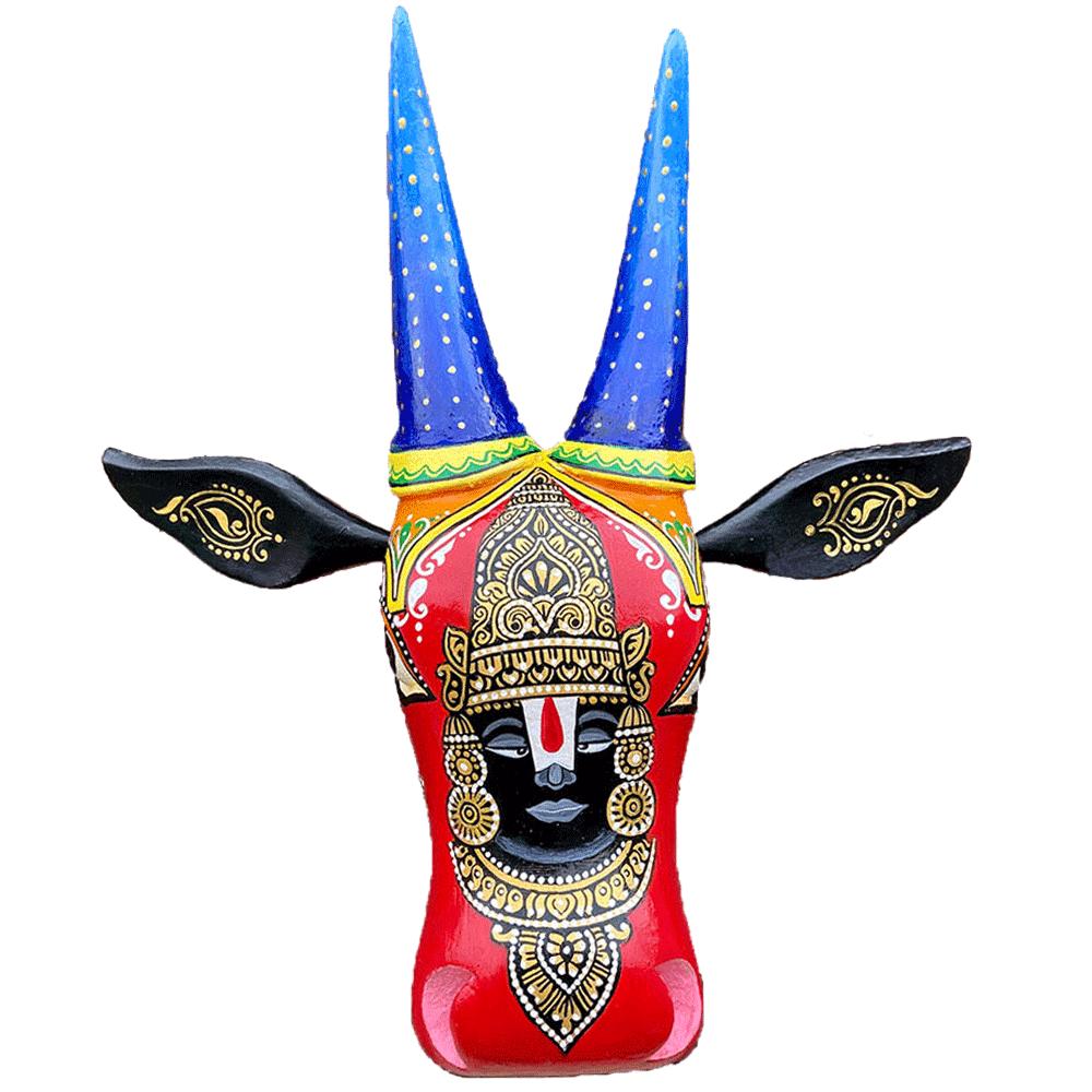 Wooden cow head/ bull head