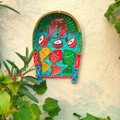 Craftooba Small Hand Painted Soop for Puja – Bamboo Sup, Moram & Kulo for Chhath Puja, Wedding & Mandir Decor – 13.5 * 9 Inch, Set of 2
