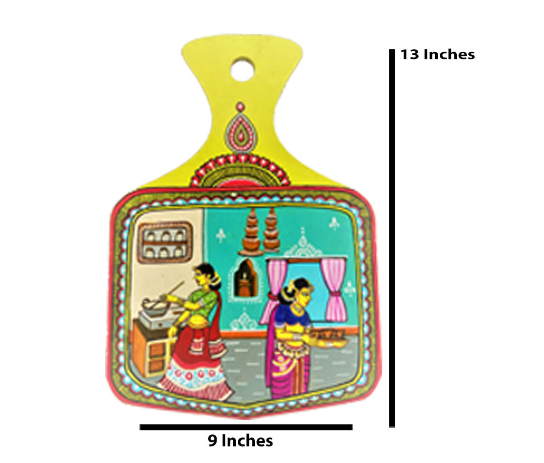 Two women in kitchen wall plate