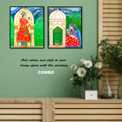 Craftooba Combo Of Unframed Original Paper Paintings | Paintings | Handpainting | Paper painting | Unframed | Original Painting |