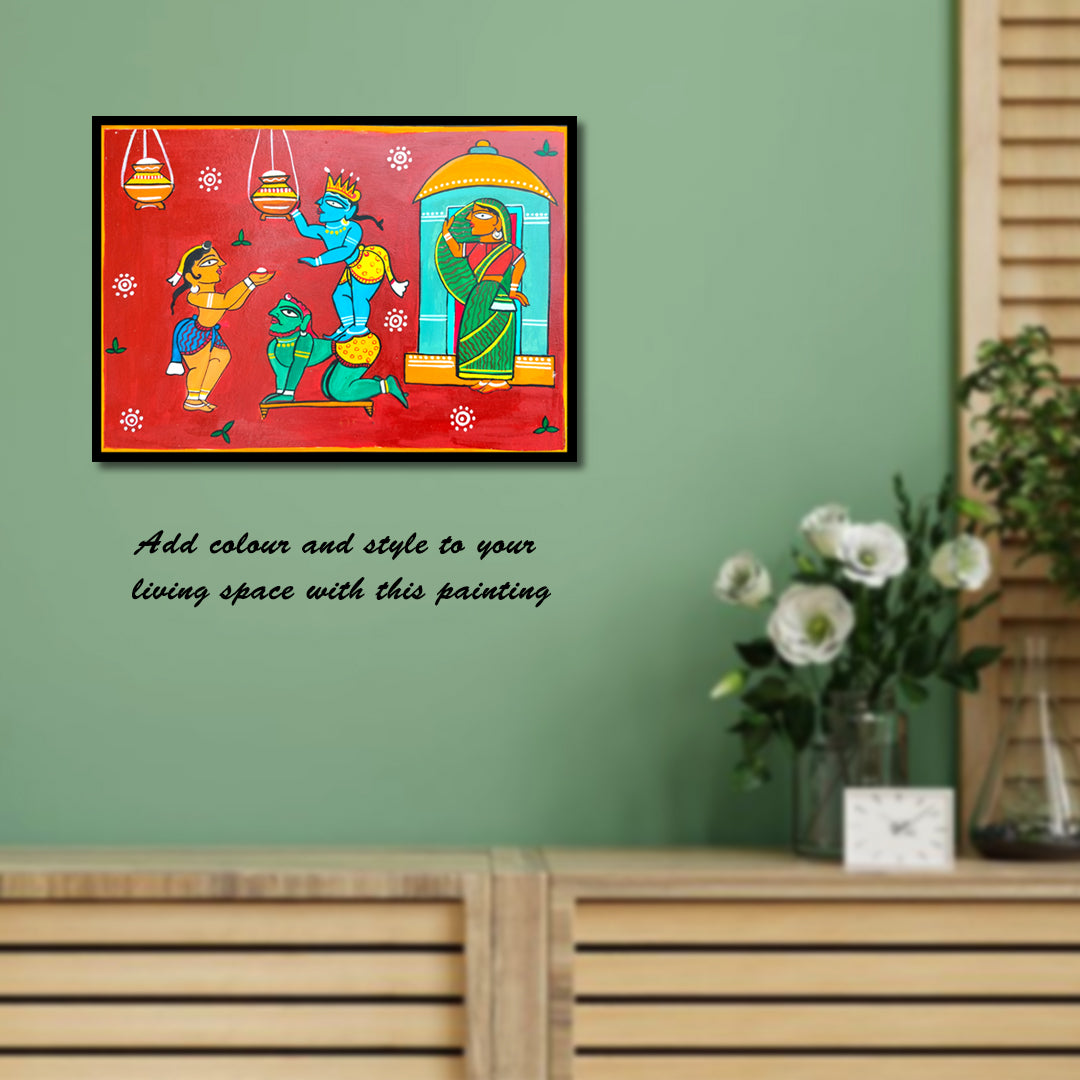Craftooba Unframed Original Paper Paintings | Paintings | Handpainting | Paper painting | Unframed | Original Painting |