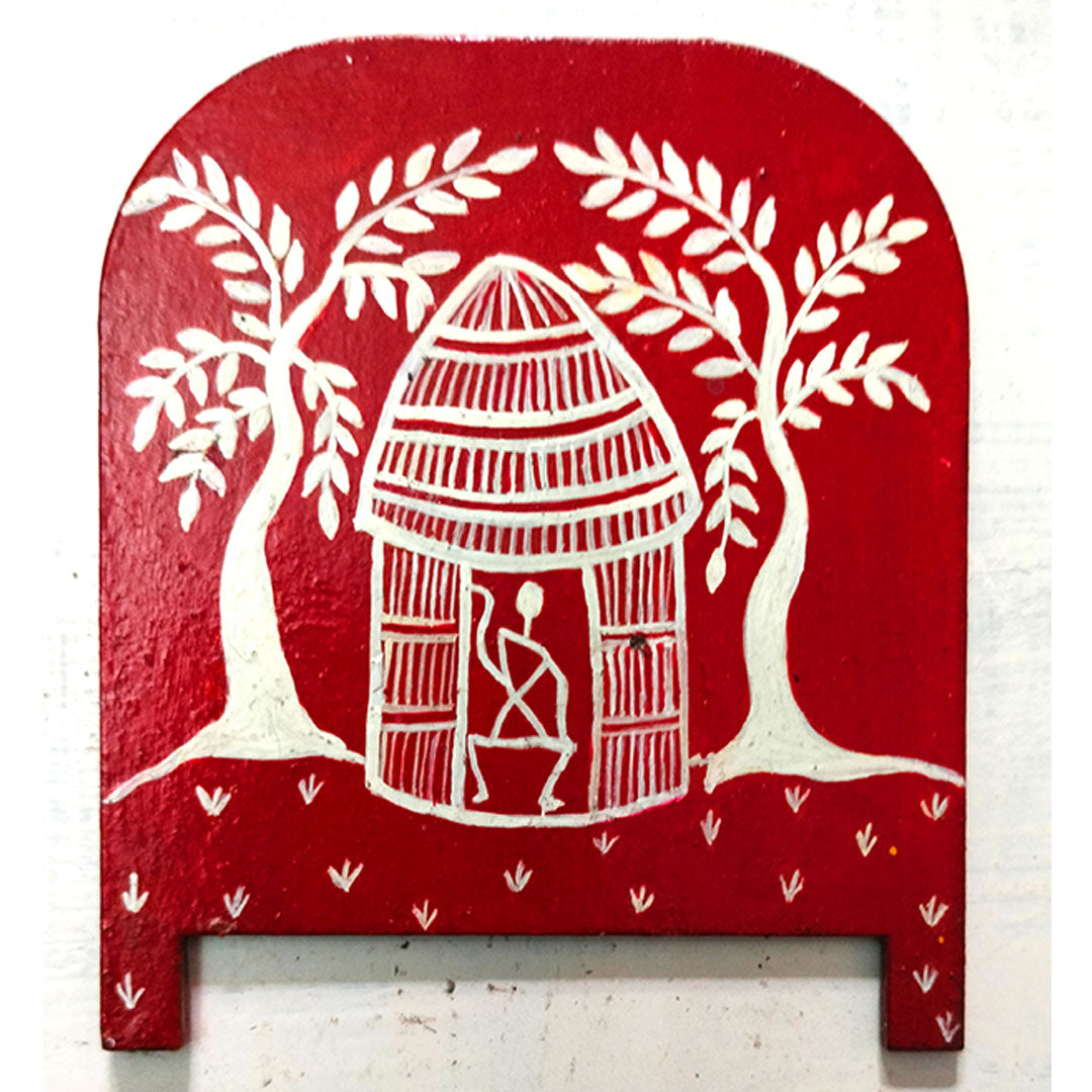 Craftooba Hand-Painted Heritage & Cultural Folk Arch Fridge Magnets (Set of 3) – Traditional Architecture & Folk Art Decorative Accents
