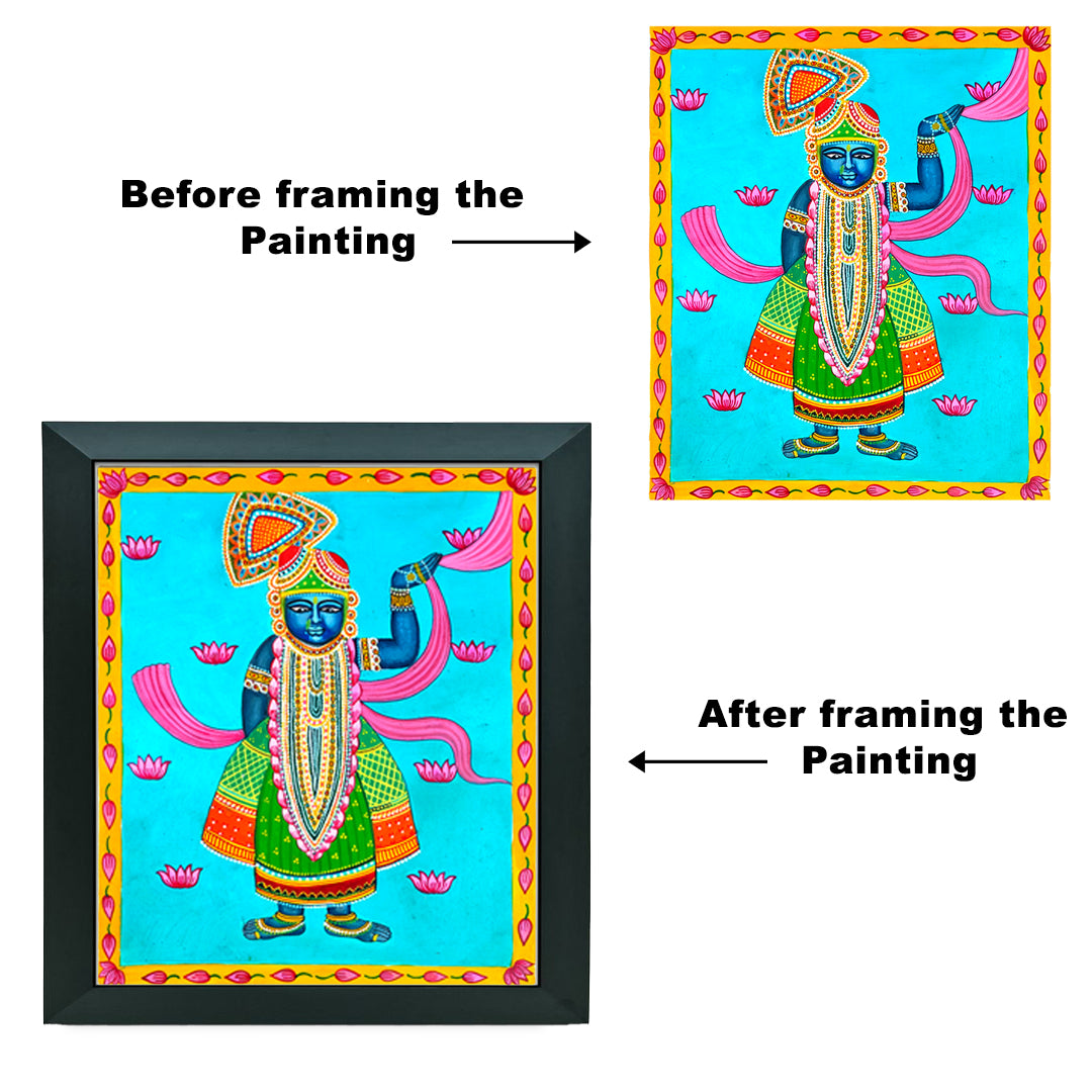 Craftooba Unframed Original Paper Paintings Sreenathji | Paintings | Handpainting | Paper painting | Unframed | Original Painting |