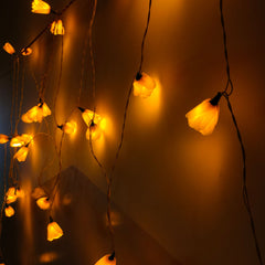 Craftooba Lotus LED String Lights – 10 Meter Silicone Lotus Fairy Lights for Window, Festival, Diwali, Christmas, Wedding, Party & Home Decoration