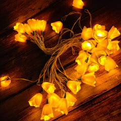 Craftooba Lotus LED String Lights – 10 Meter Silicone Lotus Fairy Lights for Window, Festival, Diwali, Christmas, Wedding, Party & Home Decoration