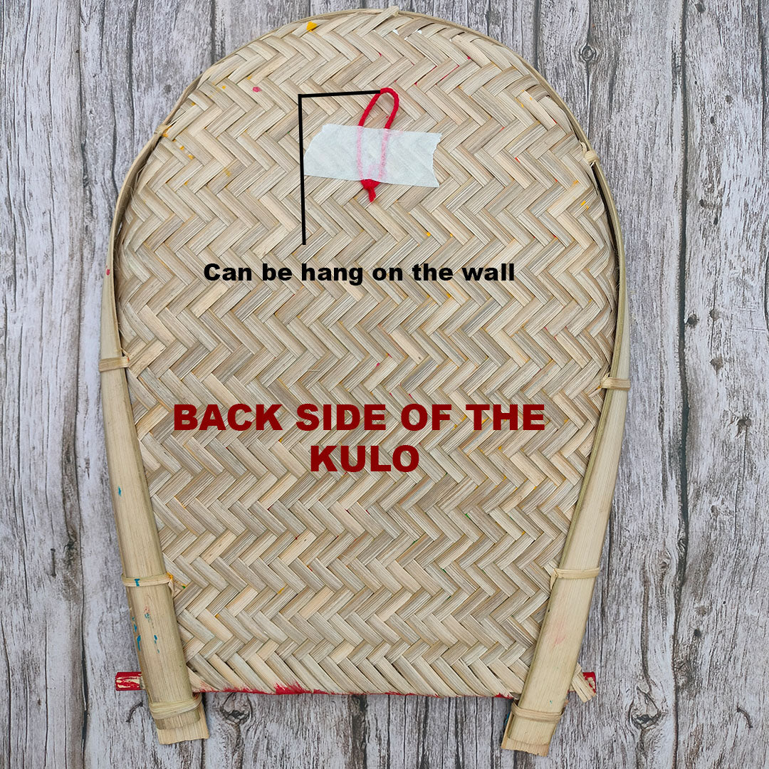 Craftooba Hand Craftted And Hand Painted Kulo Art Tribal Or Winnowing Clatter/Basket for Home Decor & Festival