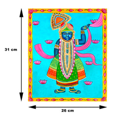 Craftooba Unframed Original Paper Paintings Sreenathji | Paintings | Handpainting | Paper painting | Unframed | Original Painting |