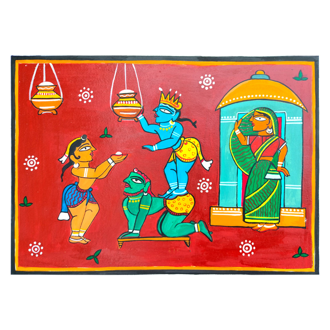 Craftooba Unframed Original Paper Paintings | Paintings | Handpainting | Paper painting | Unframed | Original Painting |
