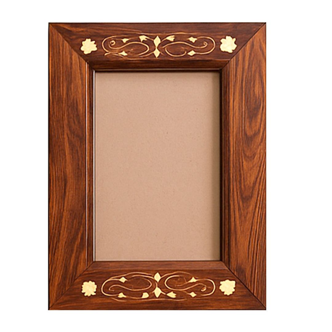 Product image Craftooba Premium Handcrafted Metal Inlay Wooden Frame – 8x5 inch Photo Display | Photo frame | Wooden photo Frame |