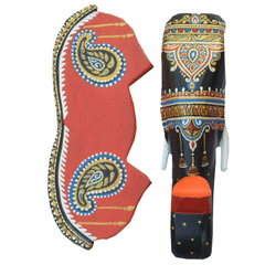 Hand-Carved & Hand-Painted Wooden Elephant Head | 10 Inches | Vastu Positive Decor | Symbol of Power and Protection
