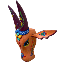 Handcrafted 10-Inch Wooden Cow Head Wall Decor | Oachira Festival Kerala Inspired | Vastu Positive Traditional Art