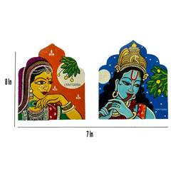 Wooden Hand painted and Hand crafted decorative beautiful wall hangings | Wall Decor | Size 8 inches